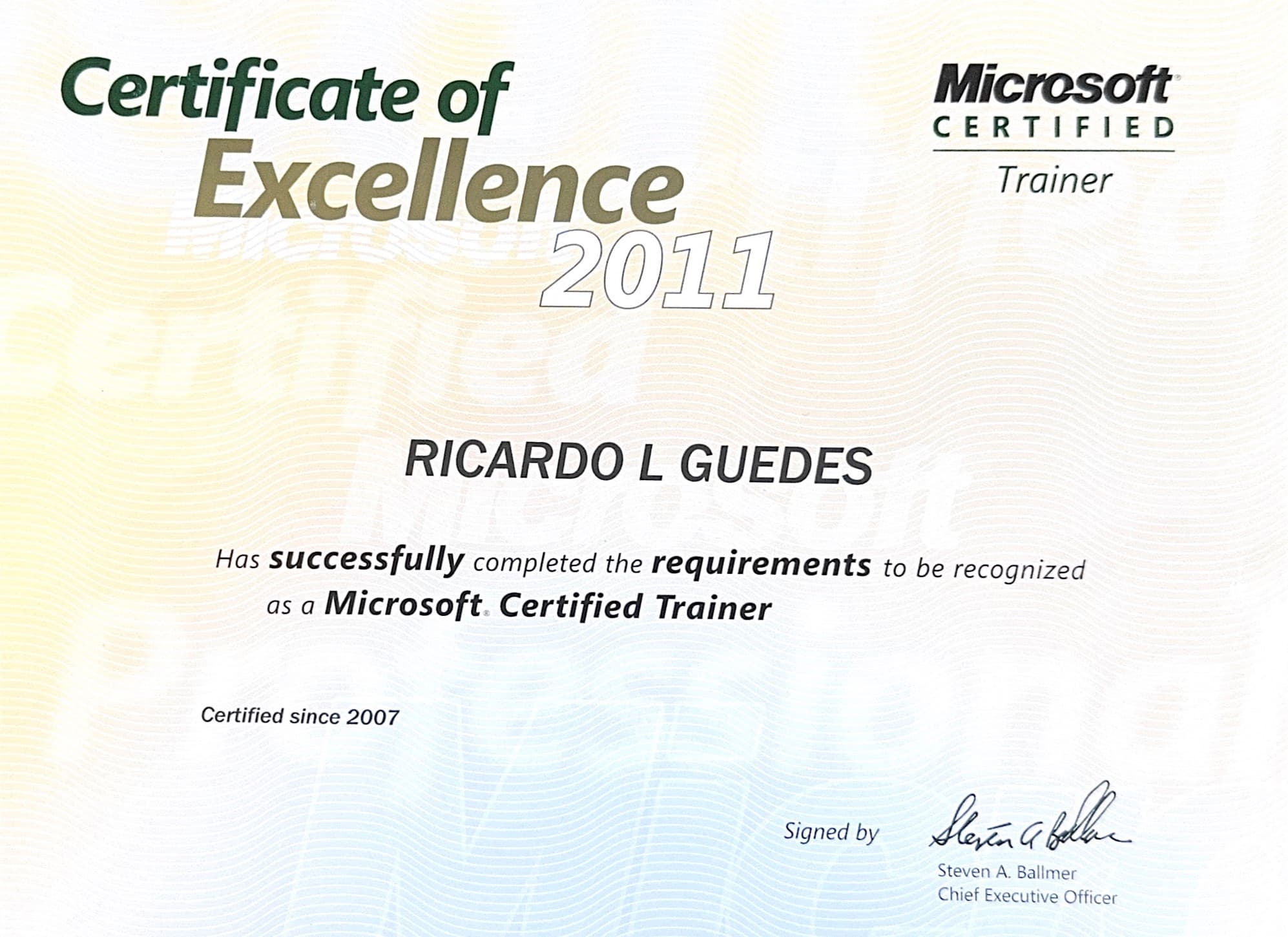 Microsoft Certified Trainer