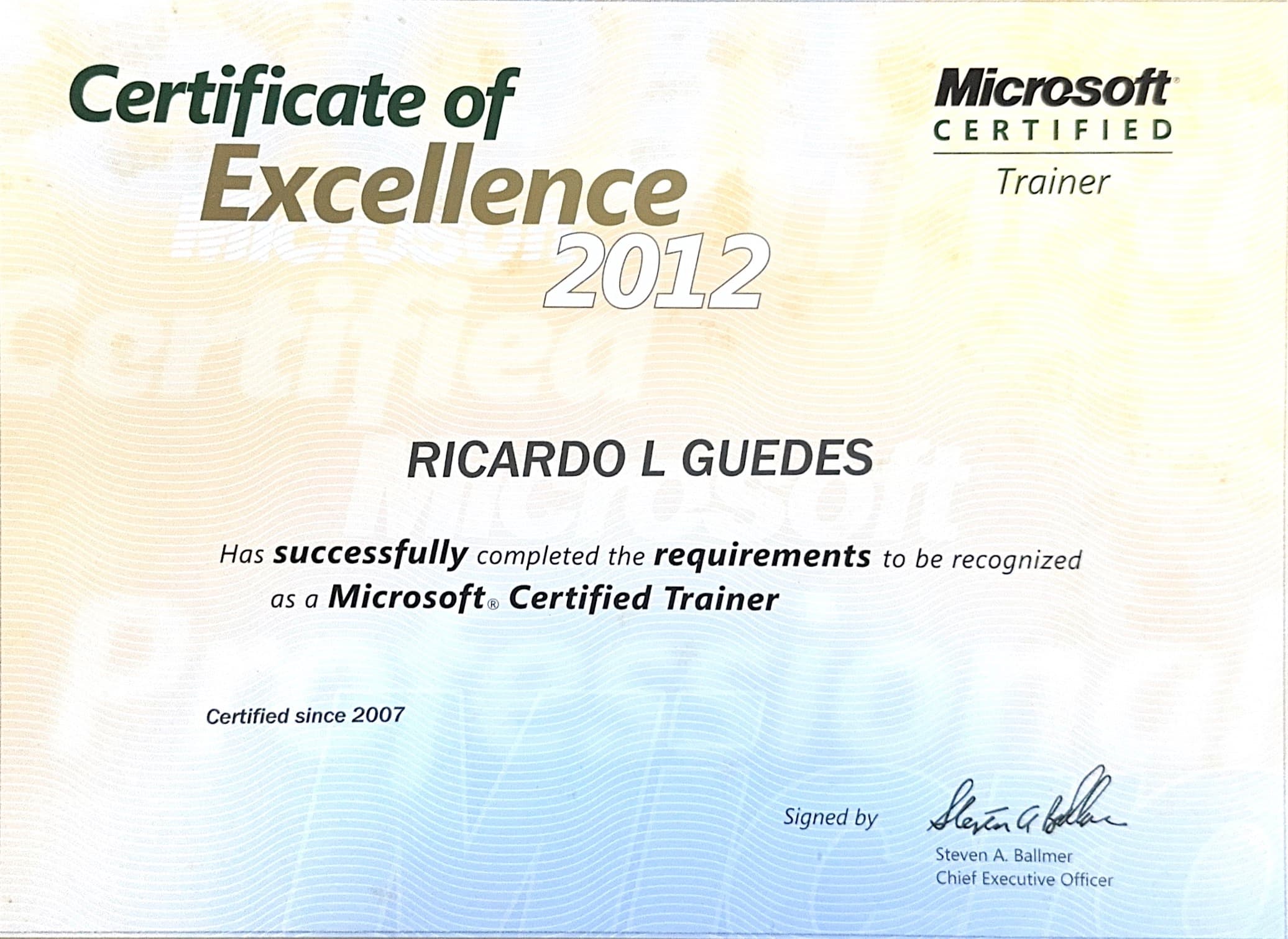 Microsoft Certified Trainer
